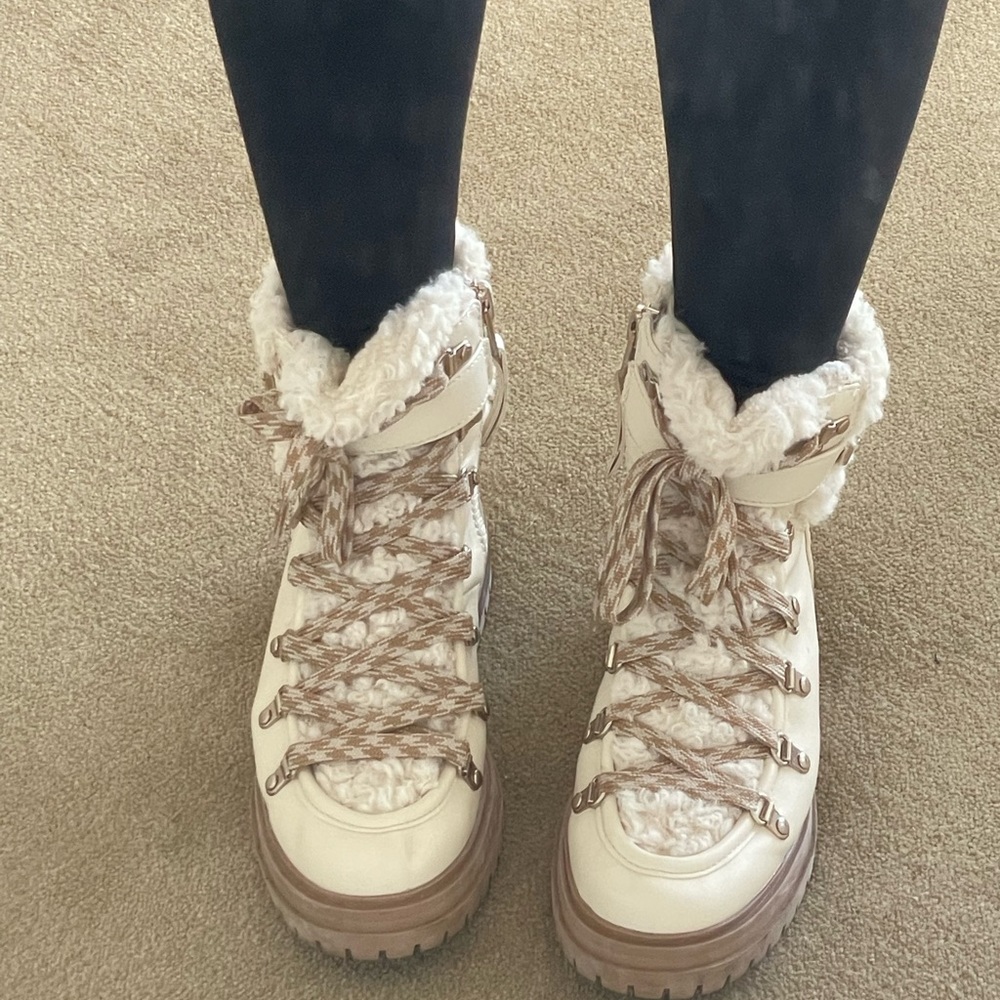 Sam Edelman, Circus white boots.
